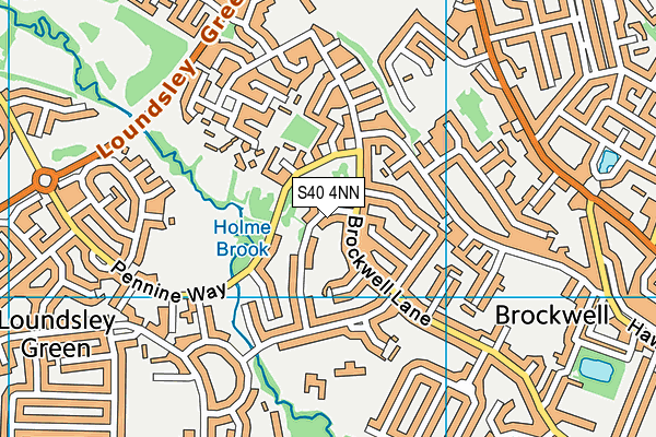 S40 4NN map - OS VectorMap District (Ordnance Survey)