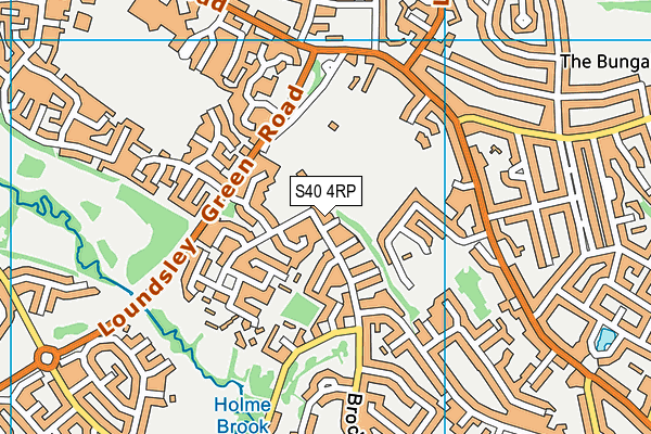 S40 4RP map - OS VectorMap District (Ordnance Survey)