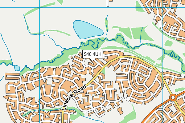 S40 4UH map - OS VectorMap District (Ordnance Survey)