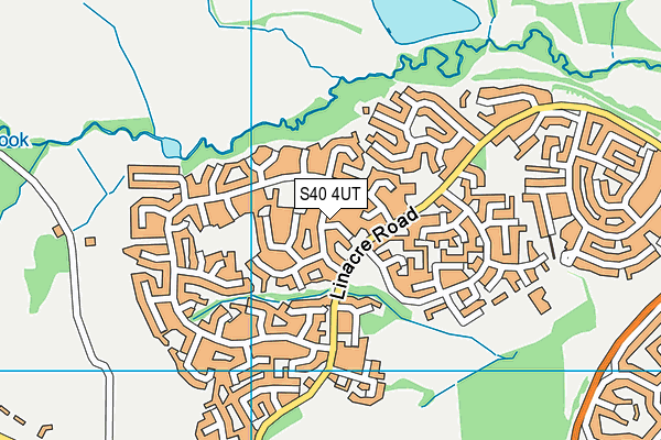 S40 4UT map - OS VectorMap District (Ordnance Survey)
