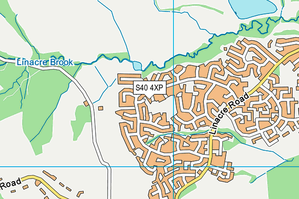 S40 4XP map - OS VectorMap District (Ordnance Survey)