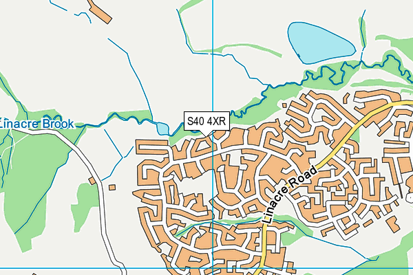 S40 4XR map - OS VectorMap District (Ordnance Survey)