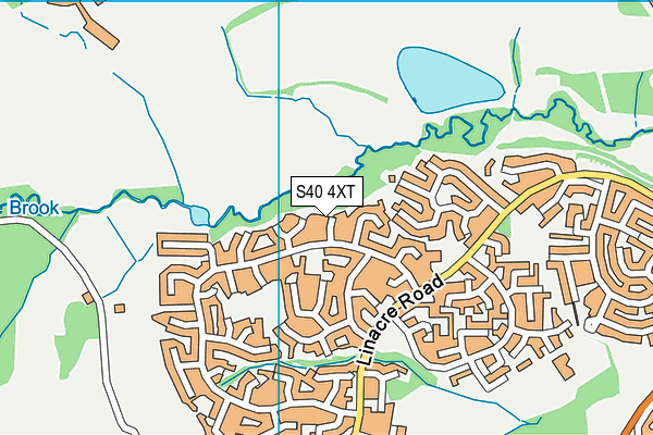 S40 4XT map - OS VectorMap District (Ordnance Survey)
