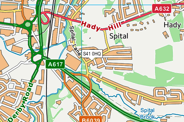 S41 0HQ map - OS VectorMap District (Ordnance Survey)