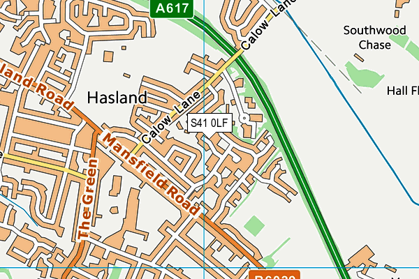 S41 0LF map - OS VectorMap District (Ordnance Survey)