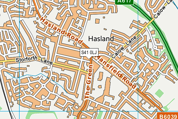 S41 0LJ map - OS VectorMap District (Ordnance Survey)