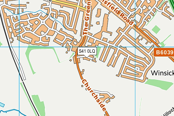 S41 0LQ map - OS VectorMap District (Ordnance Survey)