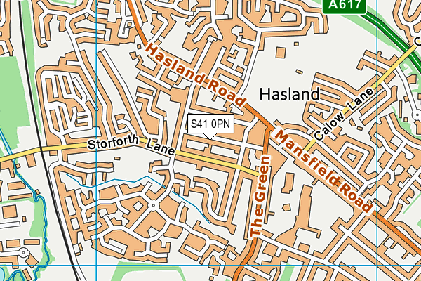 S41 0PN map - OS VectorMap District (Ordnance Survey)