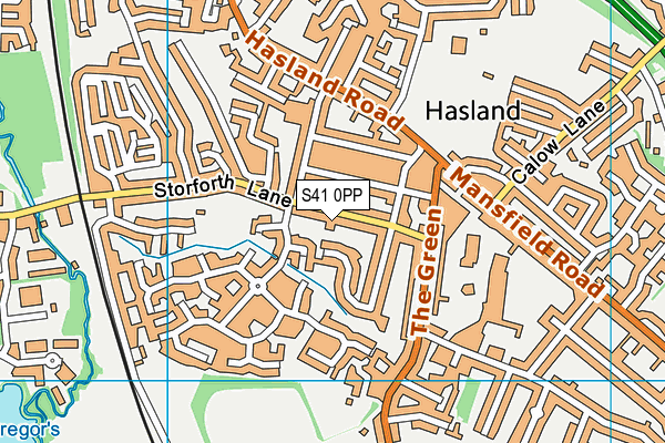 S41 0PP map - OS VectorMap District (Ordnance Survey)