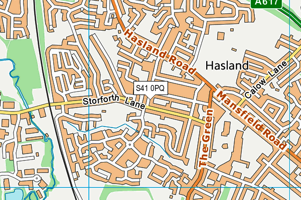 S41 0PQ map - OS VectorMap District (Ordnance Survey)