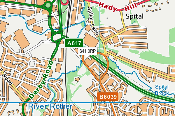 S41 0RP map - OS VectorMap District (Ordnance Survey)