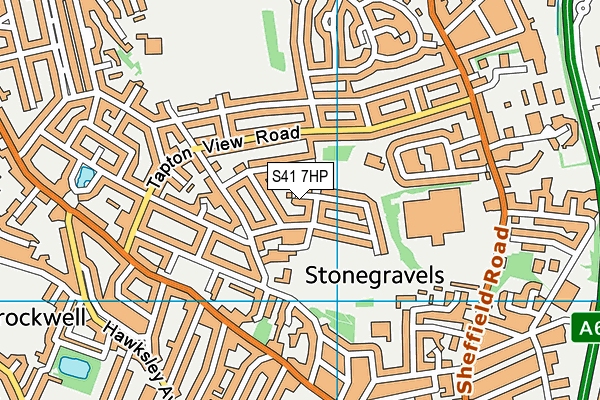 S41 7HP map - OS VectorMap District (Ordnance Survey)