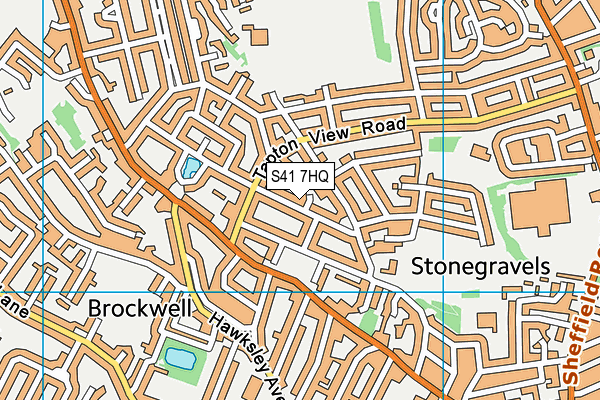S41 7HQ map - OS VectorMap District (Ordnance Survey)