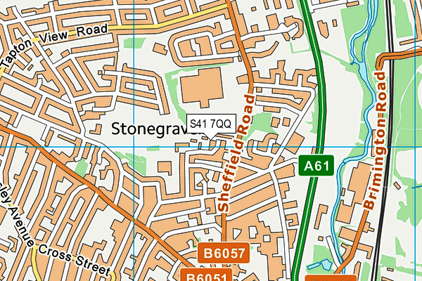 S41 7QQ map - OS VectorMap District (Ordnance Survey)