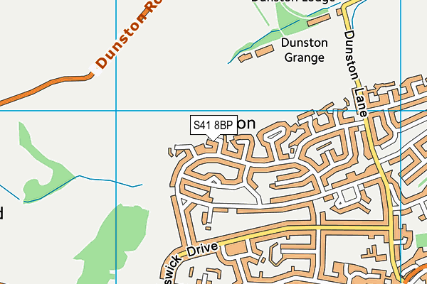 S41 8BP map - OS VectorMap District (Ordnance Survey)