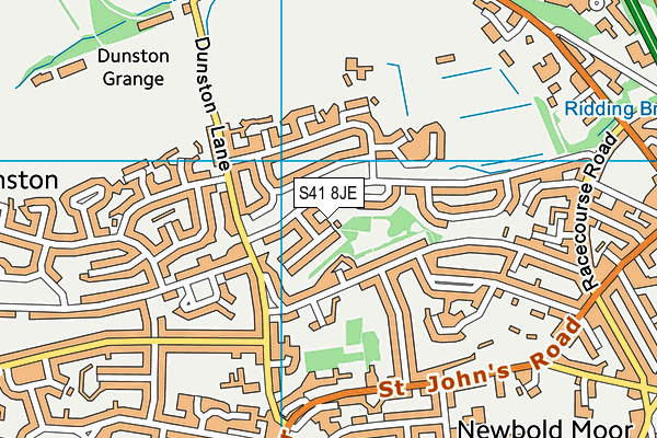 S41 8JE map - OS VectorMap District (Ordnance Survey)