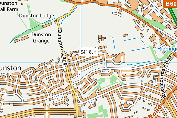 S41 8JH map - OS VectorMap District (Ordnance Survey)