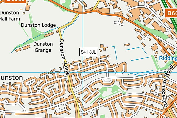 S41 8JL map - OS VectorMap District (Ordnance Survey)