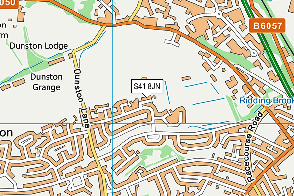 S41 8JN map - OS VectorMap District (Ordnance Survey)