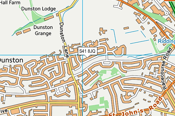 S41 8JQ map - OS VectorMap District (Ordnance Survey)