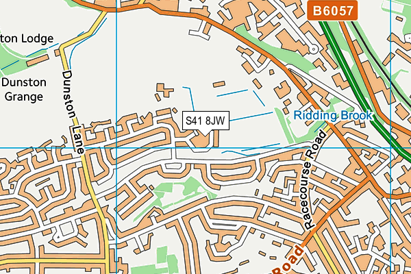 S41 8JW map - OS VectorMap District (Ordnance Survey)