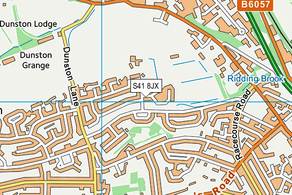 S41 8JX map - OS VectorMap District (Ordnance Survey)