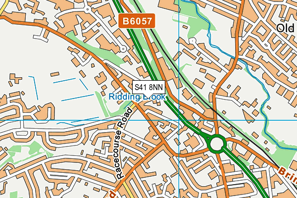 S41 8NN map - OS VectorMap District (Ordnance Survey)