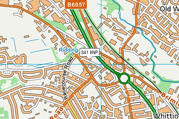 S41 8NP map - OS VectorMap District (Ordnance Survey)