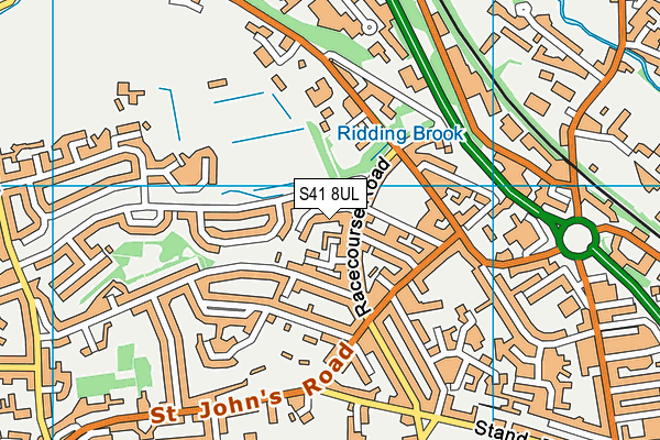 S41 8UL map - OS VectorMap District (Ordnance Survey)