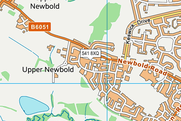 S41 8XQ map - OS VectorMap District (Ordnance Survey)