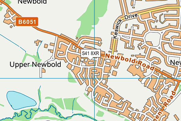 S41 8XR map - OS VectorMap District (Ordnance Survey)