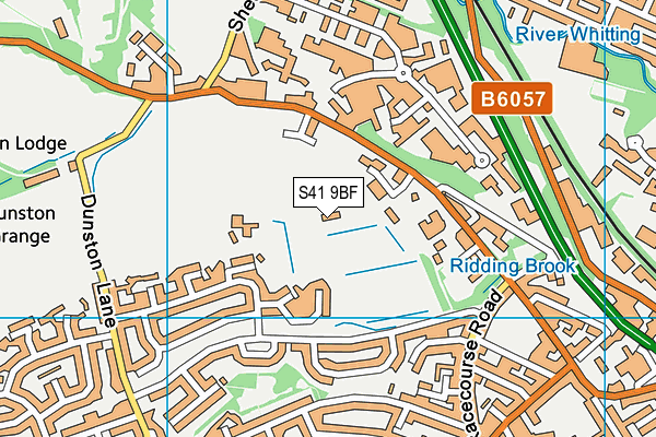 S41 9BF map - OS VectorMap District (Ordnance Survey)