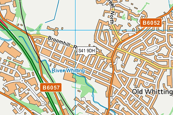 S41 9DH map - OS VectorMap District (Ordnance Survey)