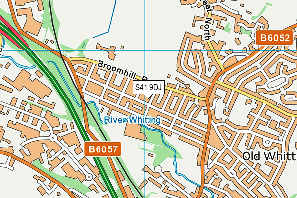S41 9DJ map - OS VectorMap District (Ordnance Survey)