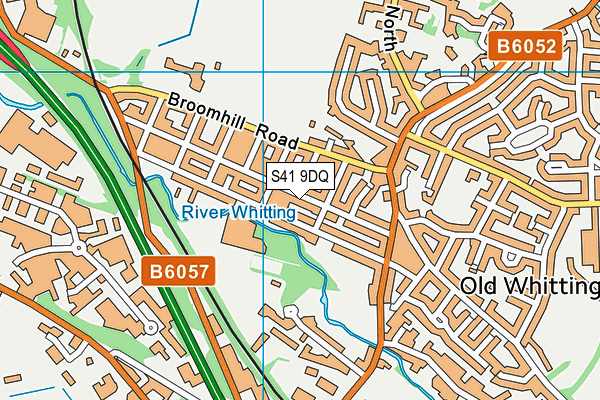 S41 9DQ map - OS VectorMap District (Ordnance Survey)