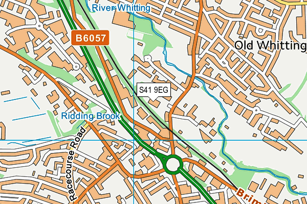 S41 9EG map - OS VectorMap District (Ordnance Survey)