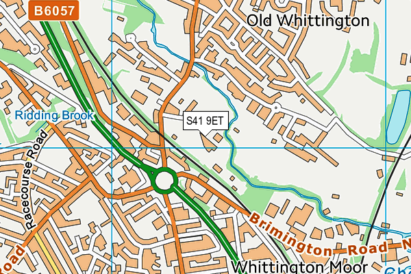 S41 9ET map - OS VectorMap District (Ordnance Survey)