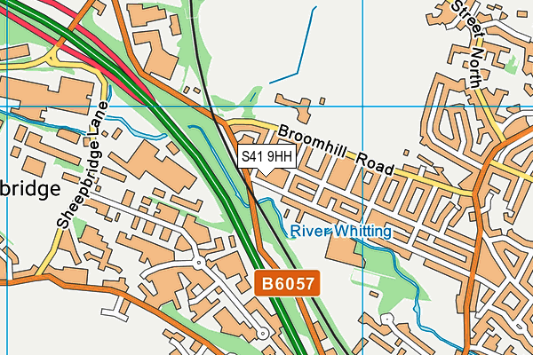 S41 9HH map - OS VectorMap District (Ordnance Survey)