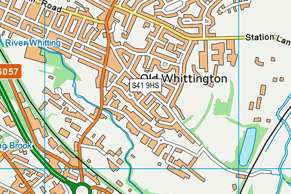 S41 9HS map - OS VectorMap District (Ordnance Survey)