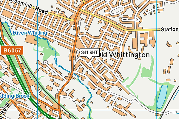 S41 9HT map - OS VectorMap District (Ordnance Survey)