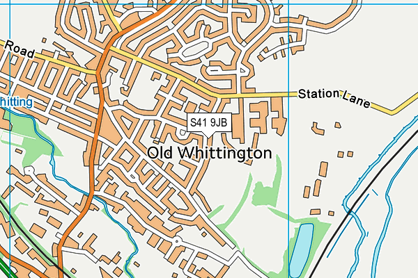 S41 9JB map - OS VectorMap District (Ordnance Survey)