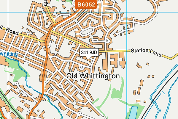S41 9JD map - OS VectorMap District (Ordnance Survey)