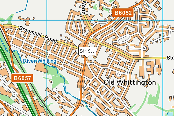 S41 9JJ map - OS VectorMap District (Ordnance Survey)