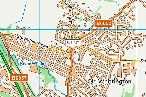 S41 9JT map - OS VectorMap District (Ordnance Survey)
