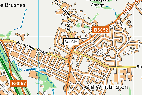 S41 9JY map - OS VectorMap District (Ordnance Survey)