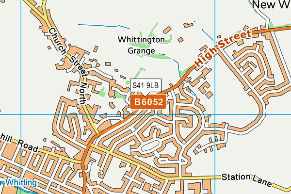 S41 9LB map - OS VectorMap District (Ordnance Survey)