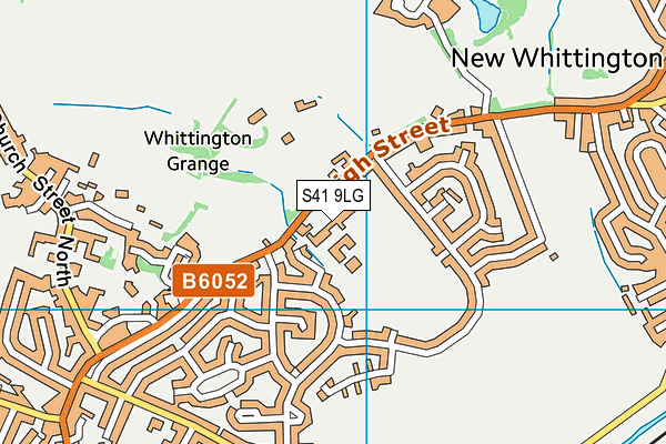 Whittington Green School map (S41 9LG) - OS VectorMap District (Ordnance Survey)