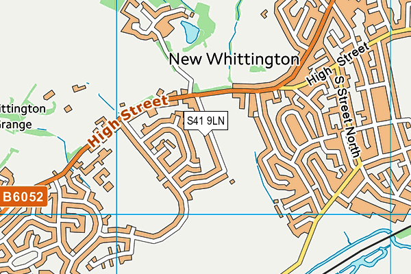 S41 9LN map - OS VectorMap District (Ordnance Survey)