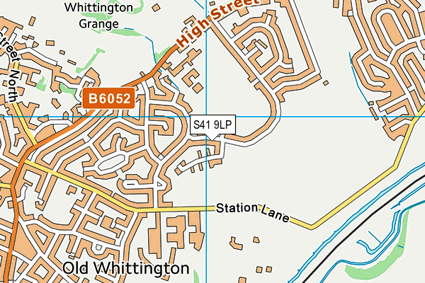 S41 9LP map - OS VectorMap District (Ordnance Survey)