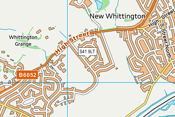 S41 9LT map - OS VectorMap District (Ordnance Survey)